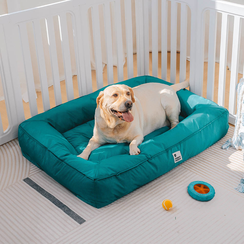 Vollständig orthopädisches, rundumstützendes, wasserdichtes Hundebett für große Hunde