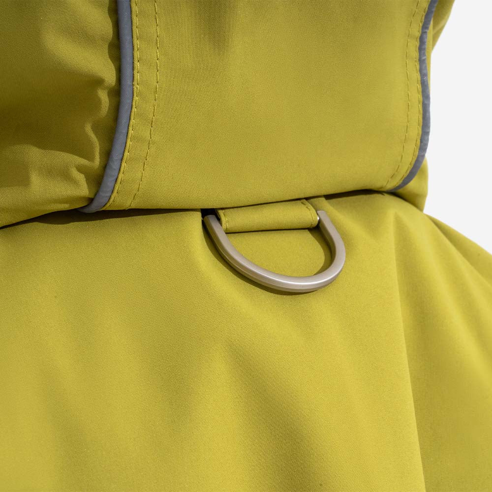 Impermeable reflectante ajustable con perros de bolsillo para perros que coinciden con la estadía del impermeable