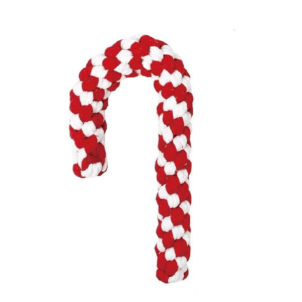 Brinquedo de corda de algodão de Natal resistente à mastigação de luxo para cães conjunto de brinquedos de dentição