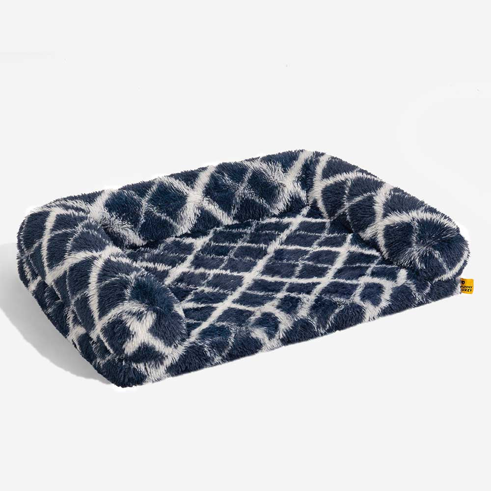 Cama clásica de sofá para perros a cuadros a cuadros - Comodidad acogedora