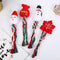 Christmas Linen Cotton Rope Teeth Cleaning Interactive Plush Dog Toy