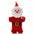 Christmas Santa Claus Doll Durable Squeaker Interactive Plush Dog Toy
