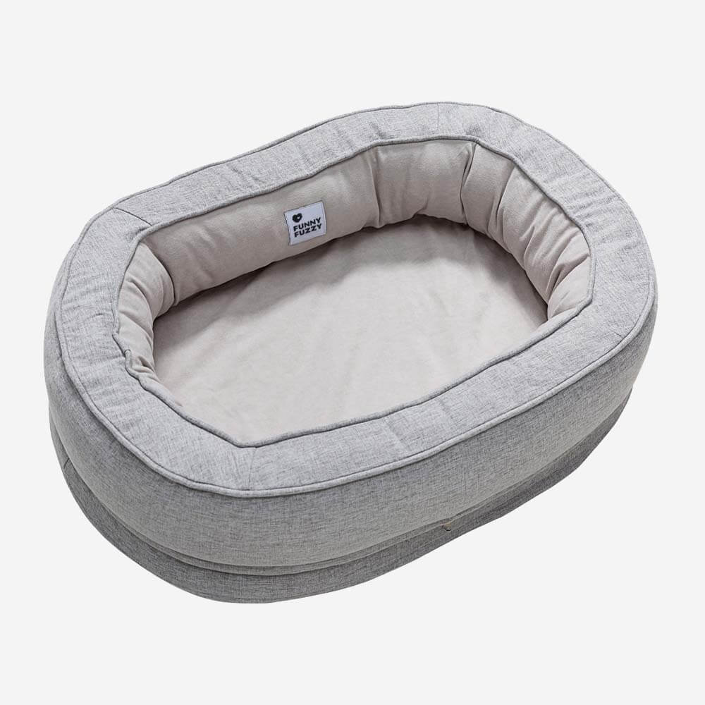 Cama de perro ortopédico de donut esponjoso