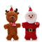 Poupée de noël père noël, jouet interactif en peluche pour chien, couineur Durable
