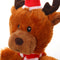 Poupée de noël père noël, jouet interactif en peluche pour chien, couineur Durable