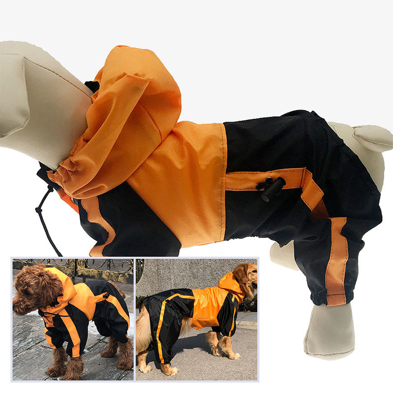 Oxford Fabric Dog Water Dog Cubra de cobertura completa con piernas y capucha