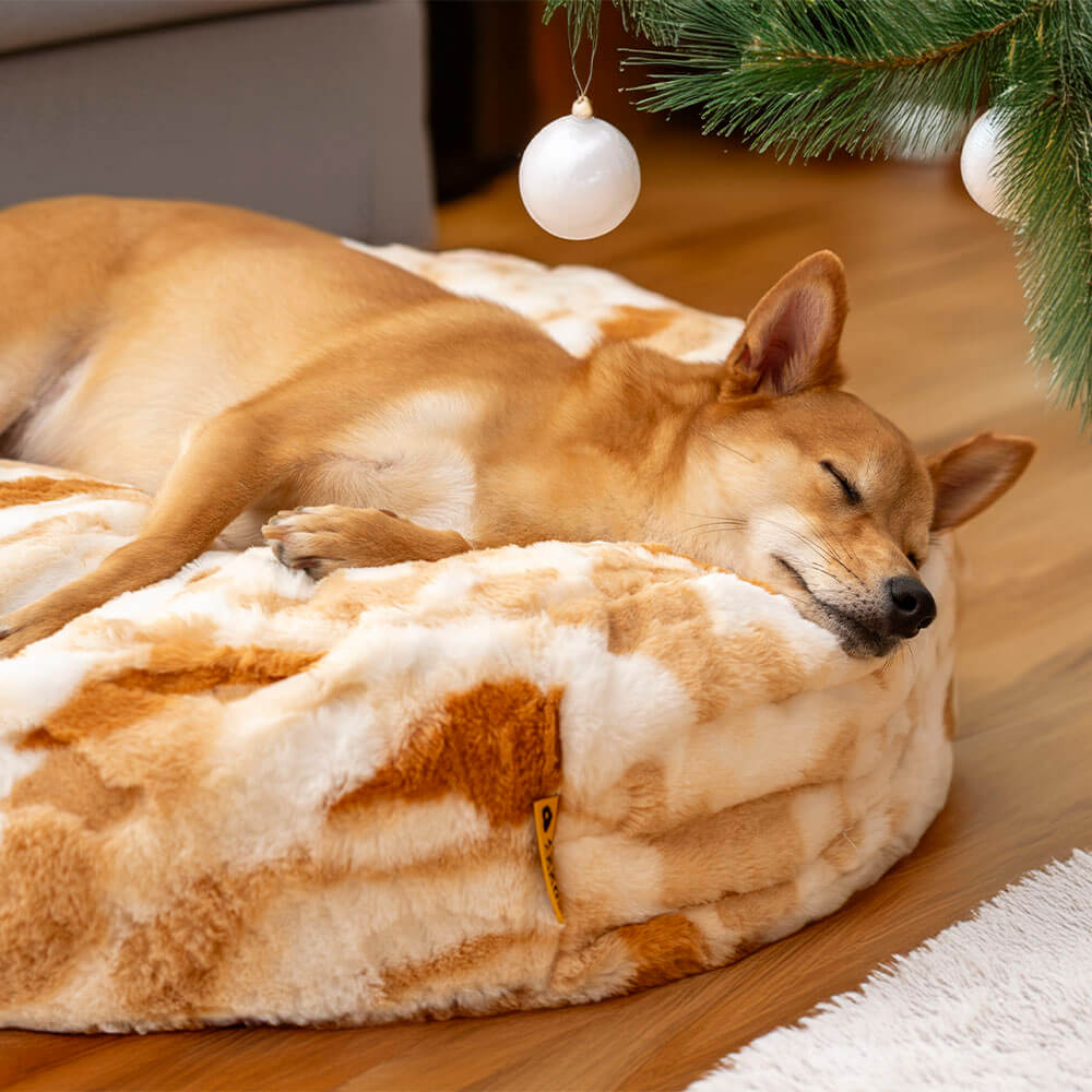 Cloudy Fluffy Calming Donuts Runde Hundebetten