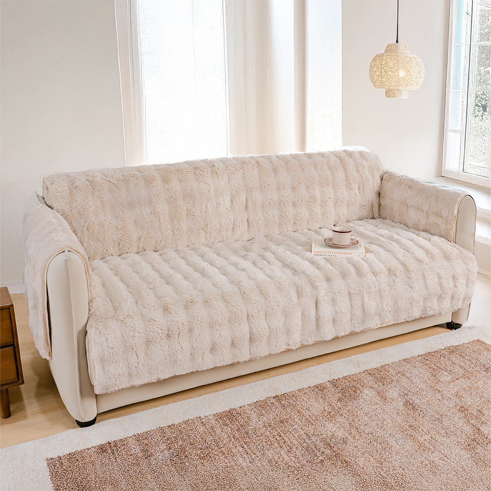 Fluffy suave muebles suaves de la cubierta del sofá de los muebles
