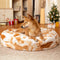 Cloudy Fluffy Calming Donuts Runde Hundebetten