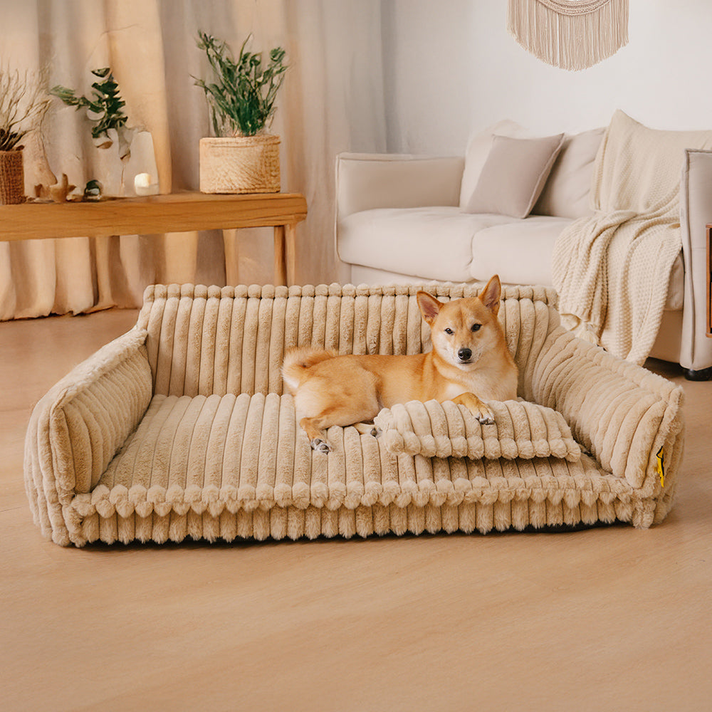 Bettdecke – großes, waschbares, flauschiges, orthopädisches, weiches Hundekissen, Hundesofa