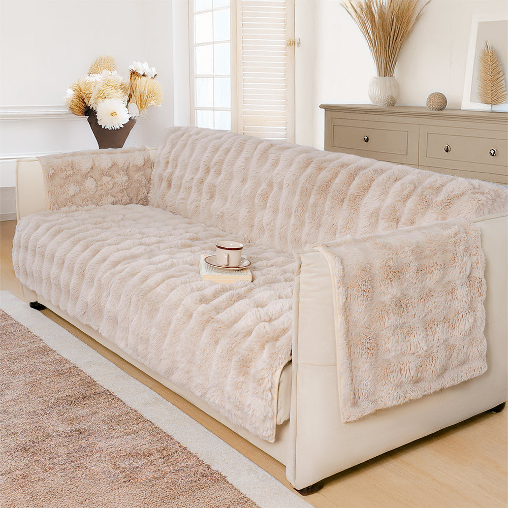 Fluffy suave muebles suaves de la cubierta del sofá de los muebles