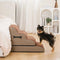 Adjustable Non-Slip Washable Soft Dog Stairs with Gentle Ramp