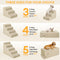 Modular Stackable Foam Ramp Anti-Slip Dog Stairs for Small & Senior Dogs