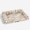 Cama de perro ortopédico rayado de rayas esponjosas - Luxe Comfort