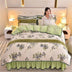 Light Luxury Thickened Milk Fleece Warm Bed Sheet Set