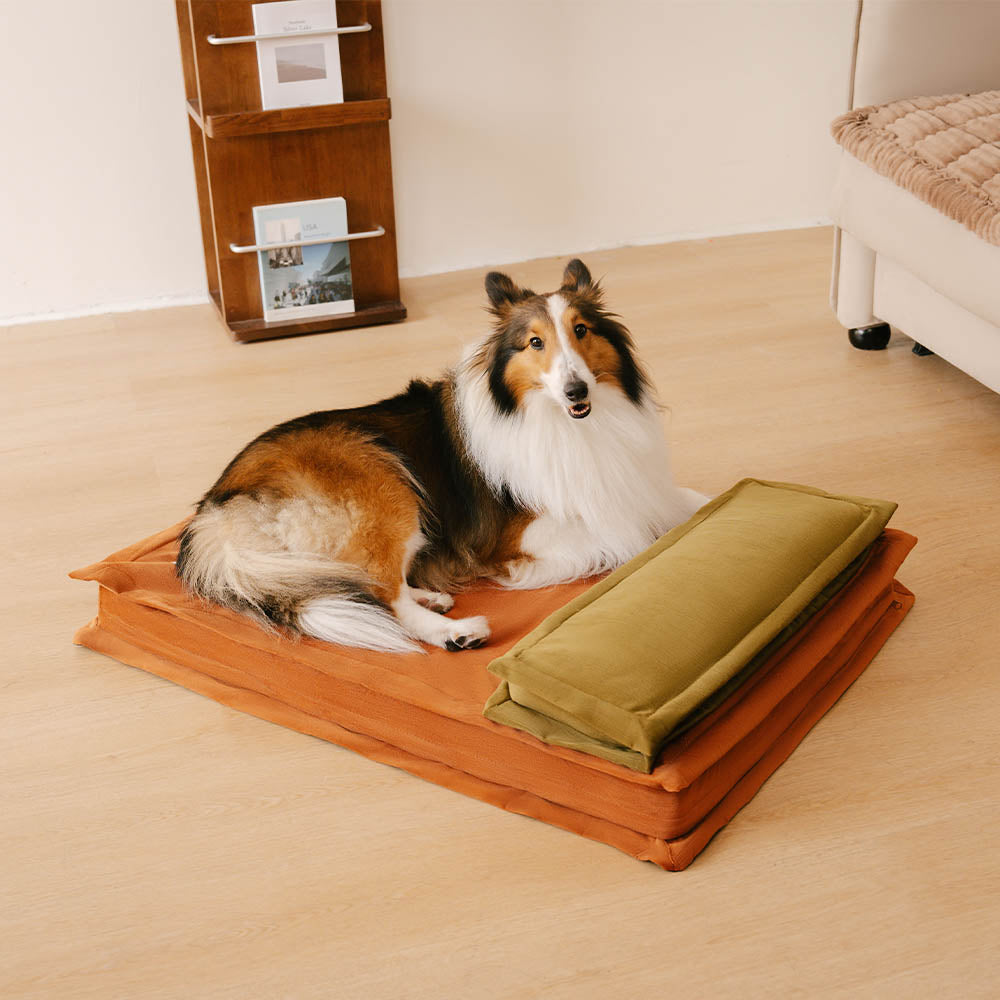 Anti-ansiedad con soporte de esponja cama para perros dormido profundo