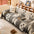 Cartoon Paw Print Chenille Anti-Scratch Throw Couch Cover