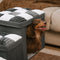 Chessboard Handcrafted Dog Stairs With Storage And Condo - Napsteps