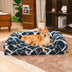 Cama clásica de sofá para perros a cuadros a cuadros - Comodidad acogedora