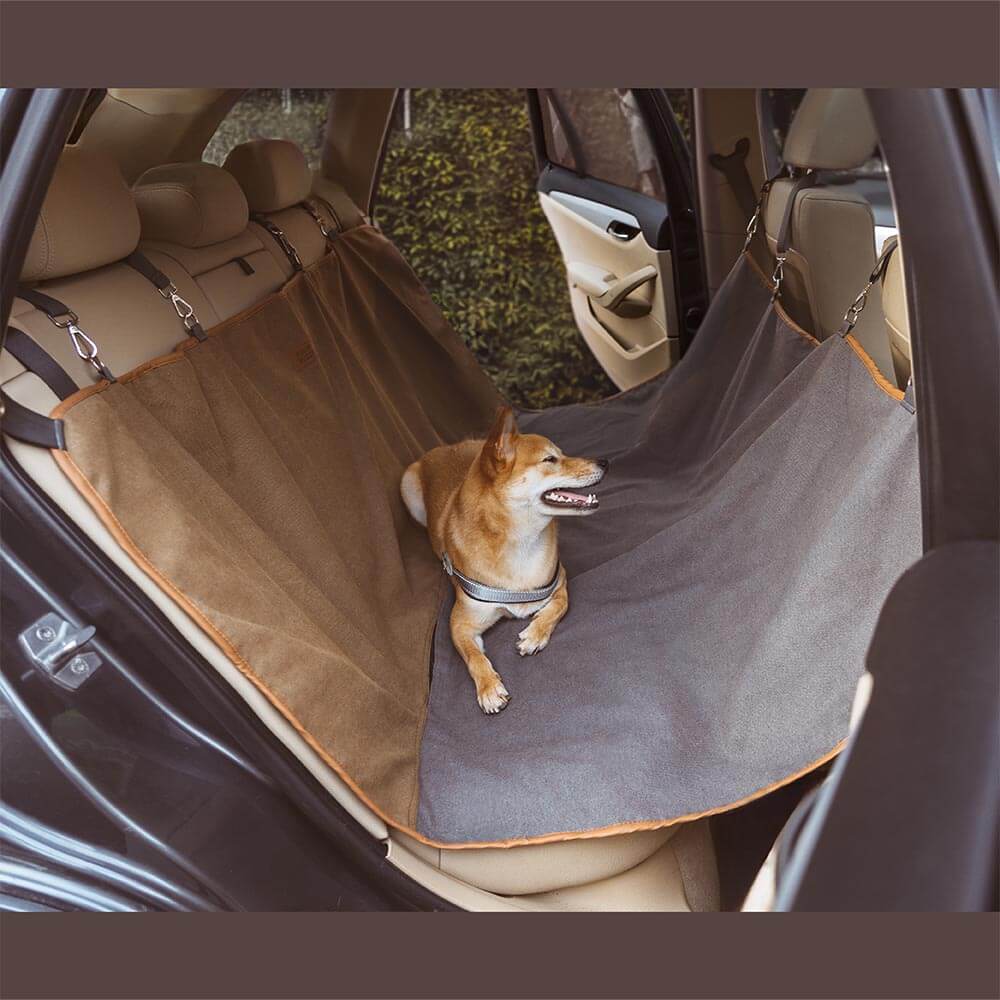 Classic Retro - Camping impermeable y tapa del asiento trasero de doble uso del automóvil