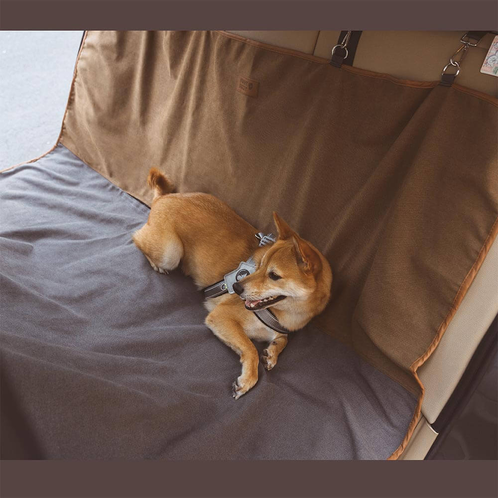 Classic Retro - Camping impermeable y tapa del asiento trasero de doble uso del automóvil