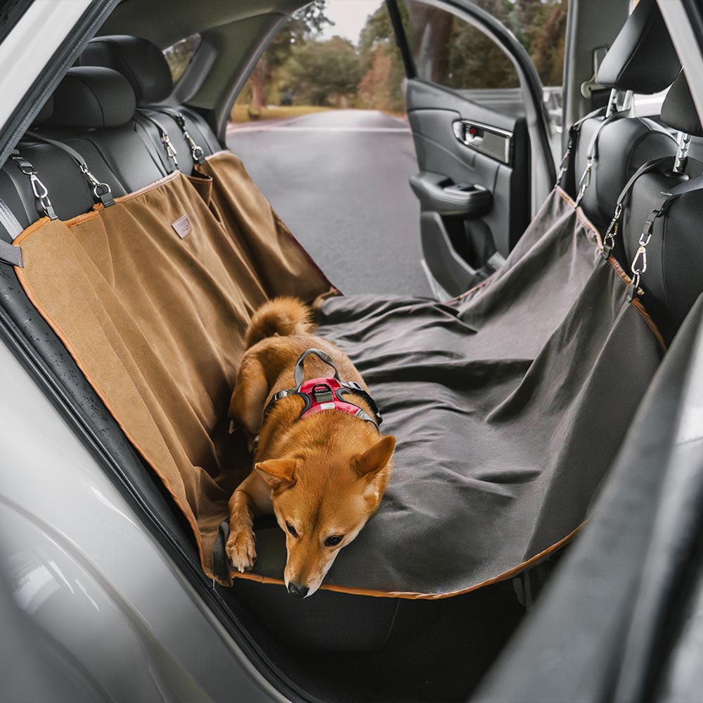 Classic Retro - Camping impermeable y tapa del asiento trasero de doble uso del automóvil