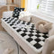 Cozy Plaid Patchwork Pet Mat Furniture Protector Couch Cover