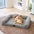 Cream Fluffy Comfort Orthopedic Dog and Cat Sofa Bed