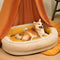 Cama de perro ortopédico de donut esponjoso