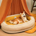 Cama de perro ortopédico de donut esponjoso