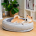 Cama de perro ortopédico de donut esponjoso