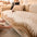 Modern Abstract Lines Plush Couch Cover with Wavy Edges