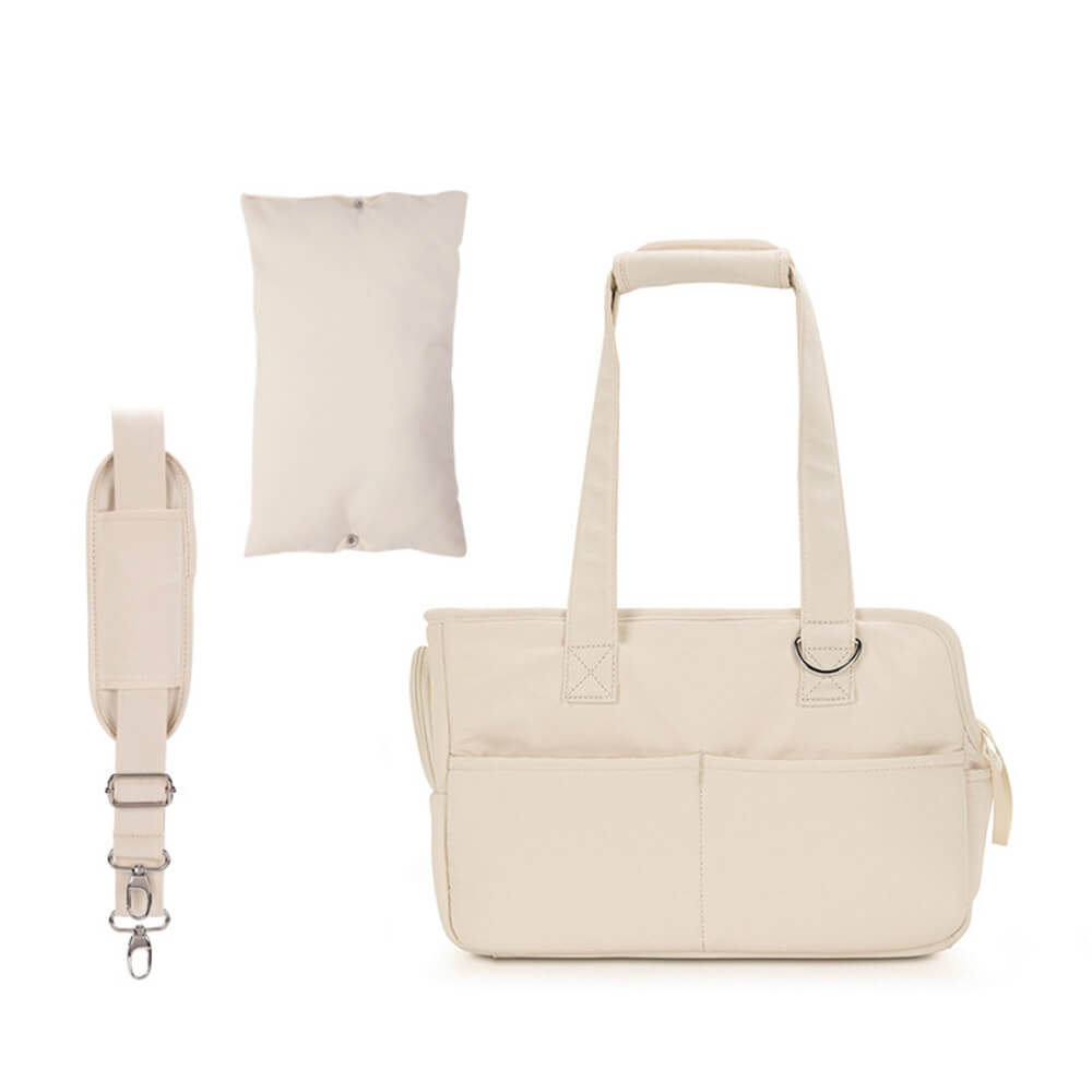 Bolso elegante para perros y gatos de viaje a cuadros a cuadros