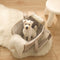 Bolso elegante para perros y gatos de viaje a cuadros a cuadros
