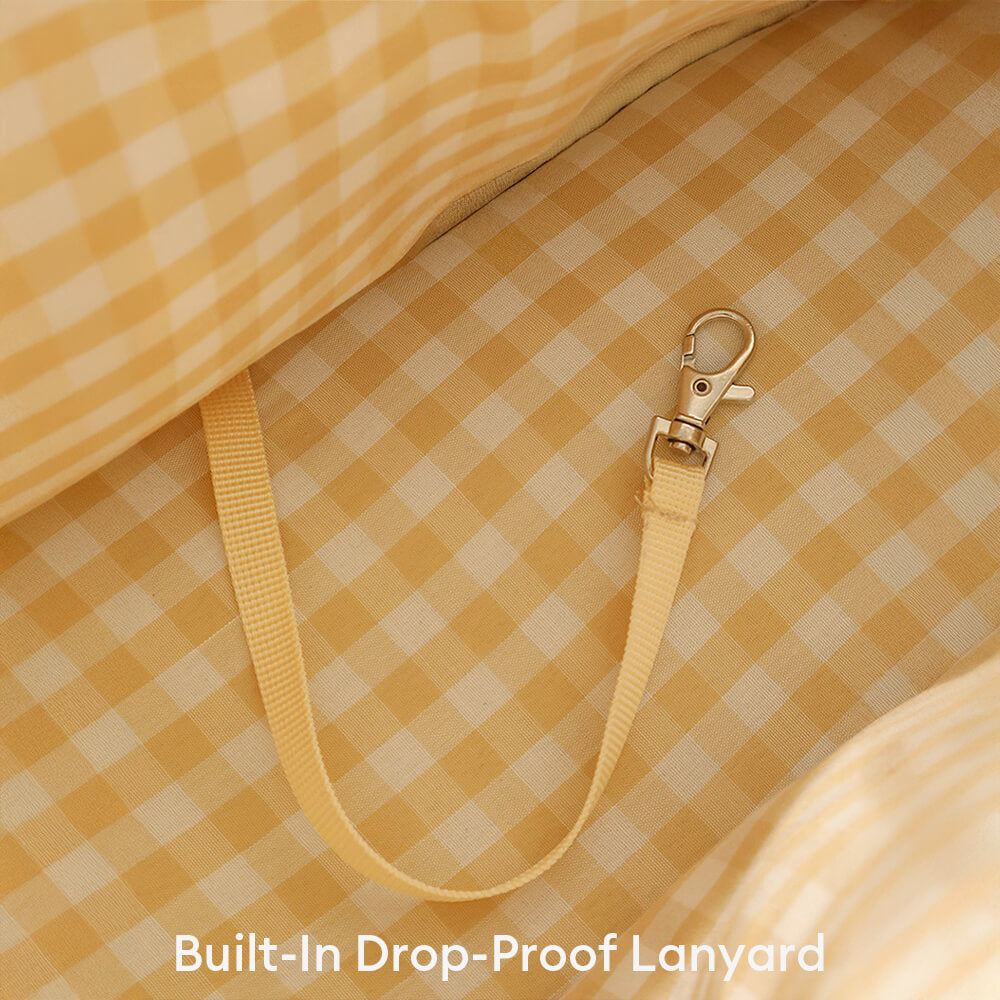 Bolso elegante para perros y gatos de viaje a cuadros a cuadros