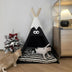 Cute and Funny Striped Semi Enclosed Dog & Cat Tent