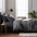 Comfortable Luxury Sateen 100% Bamboo Duvet Cover Bed Sheet Set