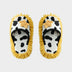 Cow-Print Plush Pet Bed & Matching Slippers Set