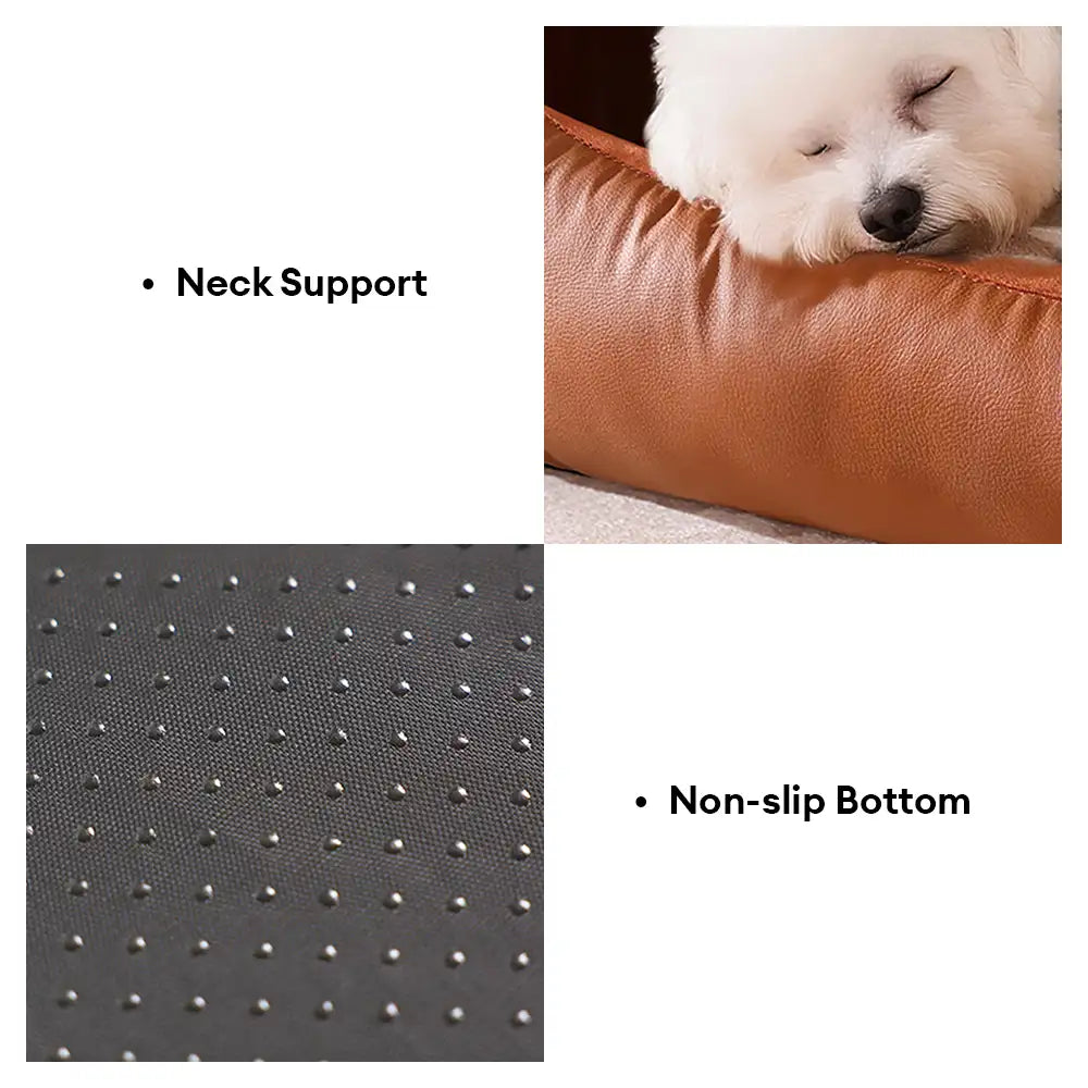 Cozy Cabin Portable Semi-Enclosed Dog Bed with Roof Warming And Durable