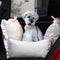 Cozy Ruffled Soft Washable Pet Travel Dog Car Seat Bed