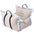 Cozy Ruffled Soft Washable Pet Travel Dog Car Seat Bed