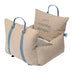 Cozy Ruffled Soft Washable Pet Travel Dog Car Seat Bed