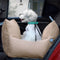Cozy Ruffled Soft Washable Pet Travel Dog Car Seat Bed