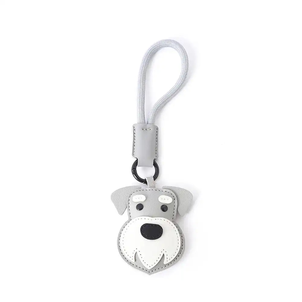 Cute Faux Leather Dog Keychain Strap – Fun Gift for Dog Lovers & Pet Parents