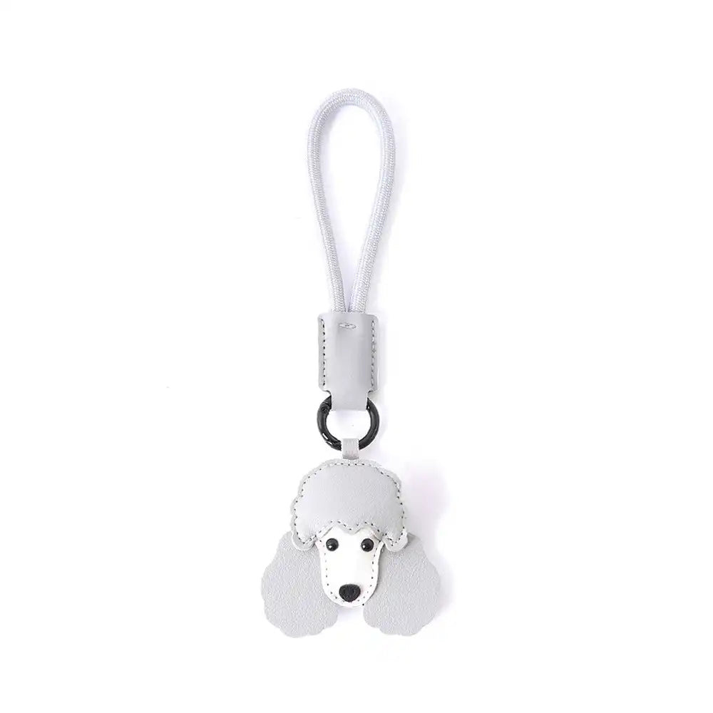 Cute Faux Leather Dog Keychain Strap – Fun Gift for Dog Lovers & Pet Parents