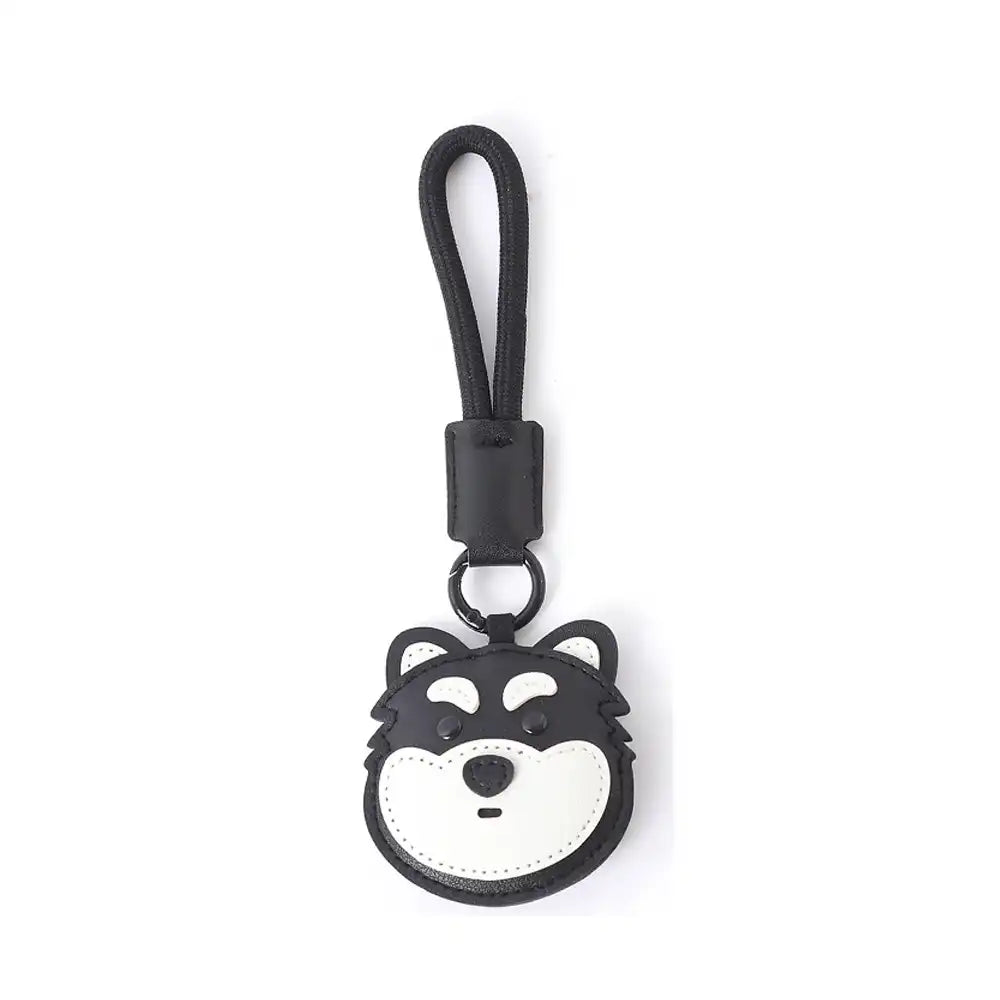 Cute Faux Leather Dog Keychain Strap – Fun Gift for Dog Lovers & Pet Parents