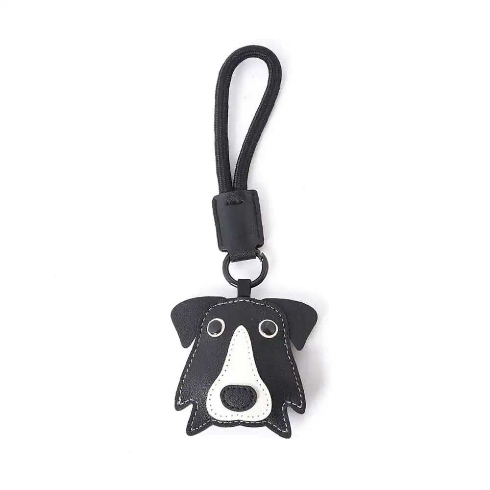 Cute Faux Leather Dog Keychain Strap – Fun Gift for Dog Lovers & Pet Parents