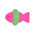 Fish Shaped Decorative Sisal Suction Cups Cat Scratching Board