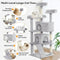 Sturdy Plush Multi-Level Cat Tree Tower with Cozy Condos & Scratching Posts