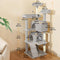 Sturdy Plush Multi-Level Cat Tree Tower with Cozy Condos & Scratching Posts